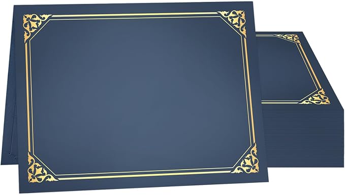 50 Packs Certificate Holders, Certificate Covers by Goiyaor