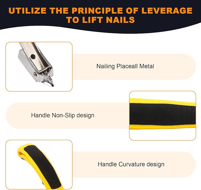 2PCS Staple Remover, Staple Puller Tool, Upholstery and Construction Heavy Duty - Image 3