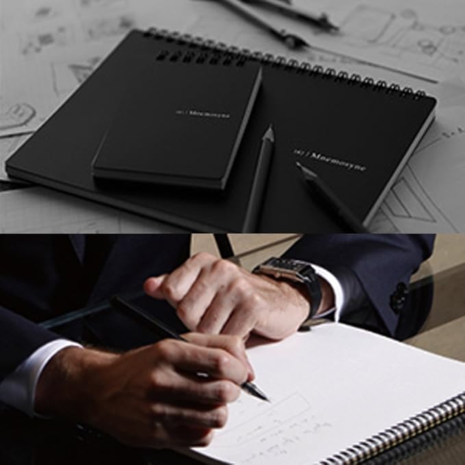 Maruman Mnemosyne Grid Notebook- Horizontal A4 Layout, 8.27" x 11.69", 70 - Image 8