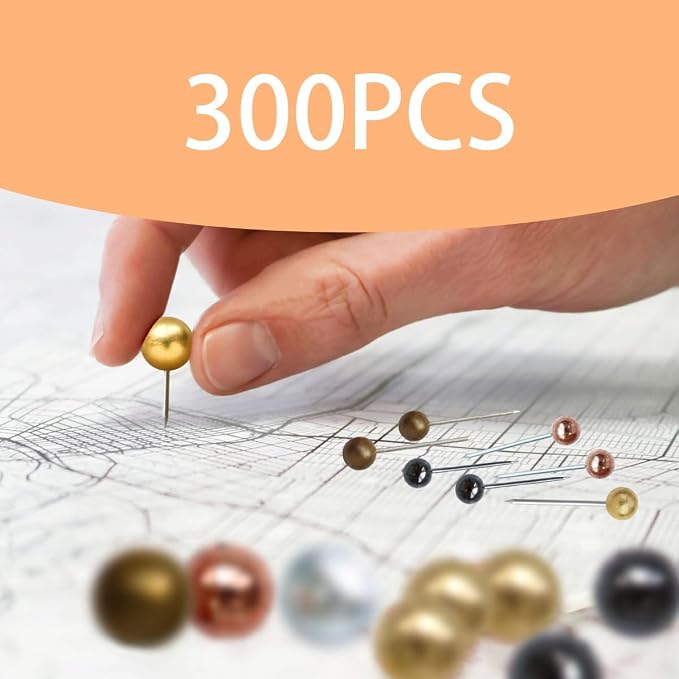 480 Pieces Map Push Pins, Small Round Head Marking Pins, Round Head Push Pin - Image 5