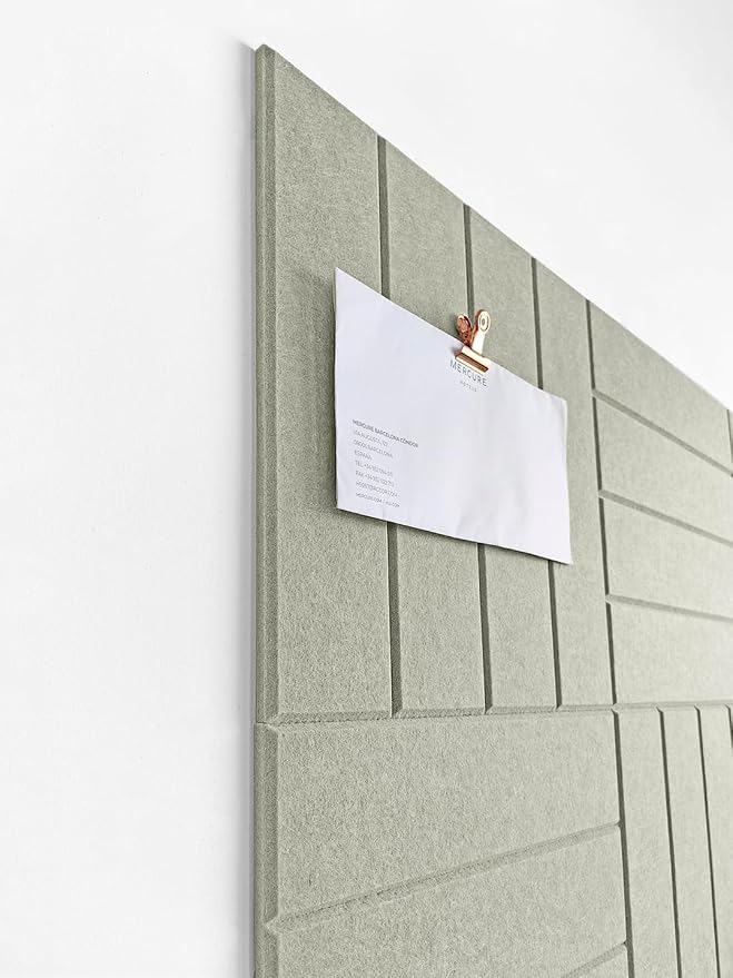 DECORITA Felt Bulletin Board Tiles | Modern Cork Board Alternative | Large Cork - Image 3