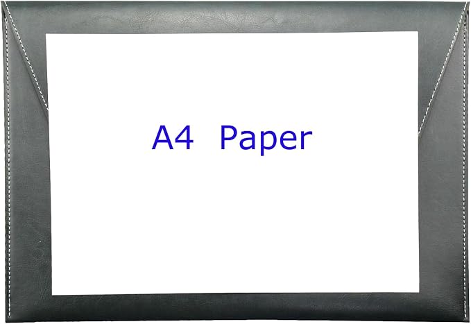 PU Leather A4 File Folder Large Document Holder Waterproof Envelope Folder Case - Image 4