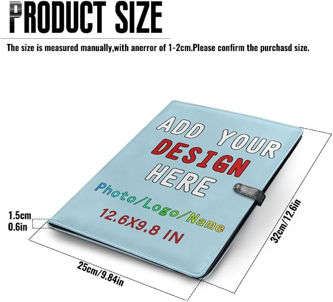 Personalized Padfolio with Logo Photo Name, Custom Business Portfolio Folder - Image 4