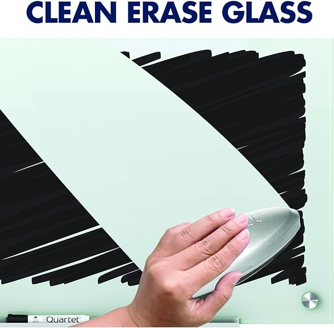 Quartet Magnetic Glass Dry Erase White Board, Infinity Frameless Mounting - Image 2