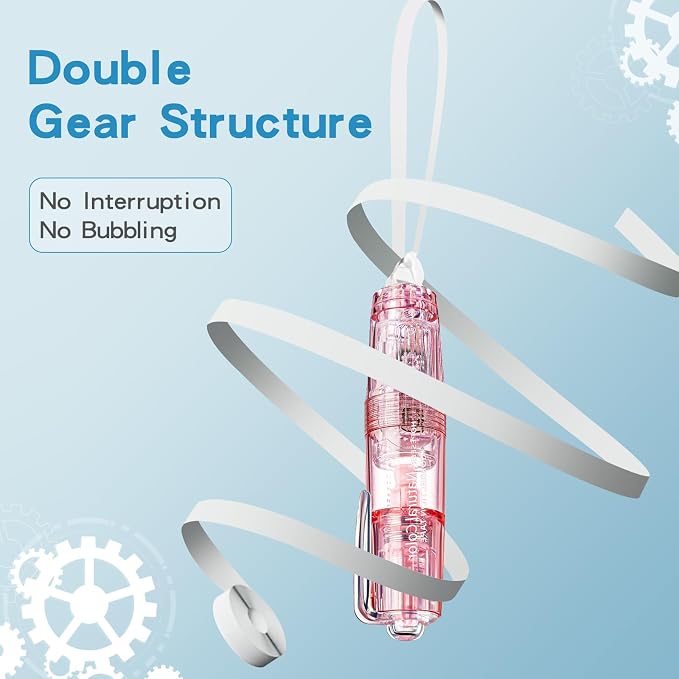 White Retractable Correction Tapes, 2 Cute Pre-Loaded Correctors - Image 4