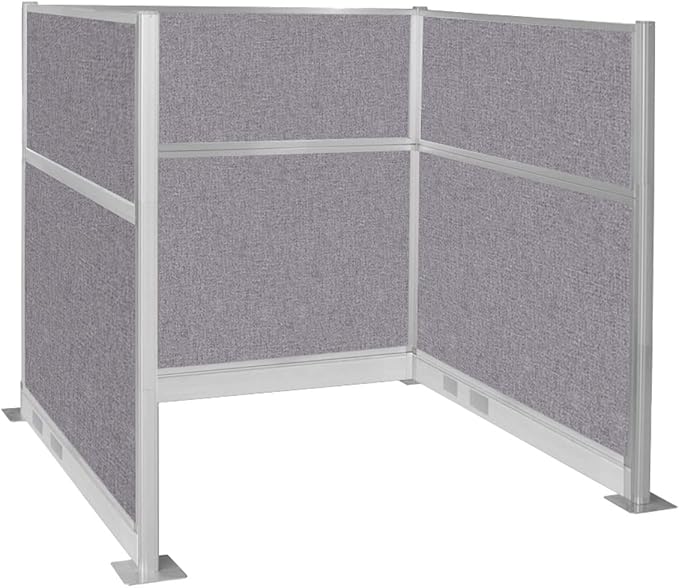Versare Pre-Configured Hush Panel Electric Cubicle | Workstation Divider Walls | Cubicle Privacy Panels | Office Partition Walls-DeskLoop Office
