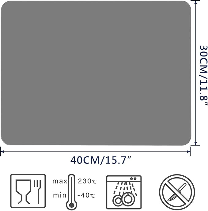 Gartful 2 Pack Silicone Crafting Mats, 15.7" x 11.8" Silicone Mat - Image 2