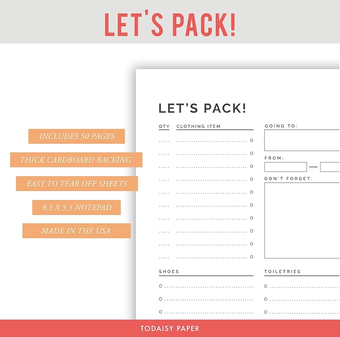 Let's Pack Notepad - Image 3