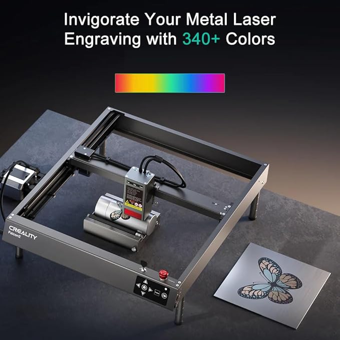 CREALITY FALCON2 40W Laser Engraver Machine with Air Assist, 240W Laser Engraver and Cutter Machine for Wood Metal Crafting Customized Gift and Batch Produce-DeskLoop Office