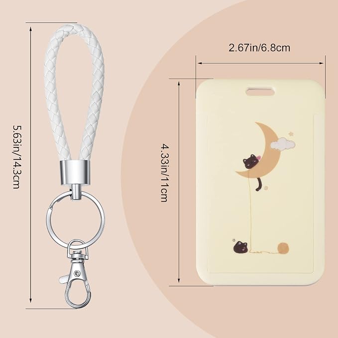 ID Card Badge Holder Key Chain - Image 2