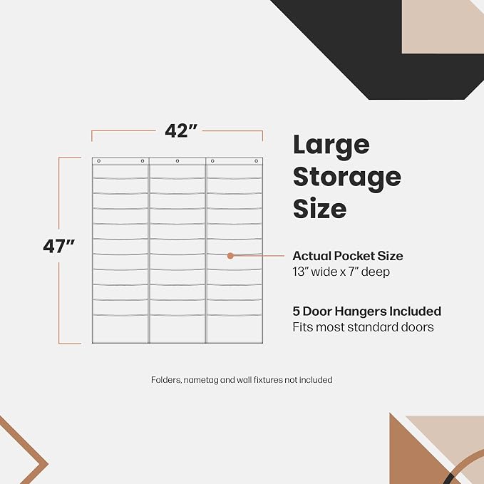 Hippo Creation Heavy Duty Storage Pocket Chart - Image 6