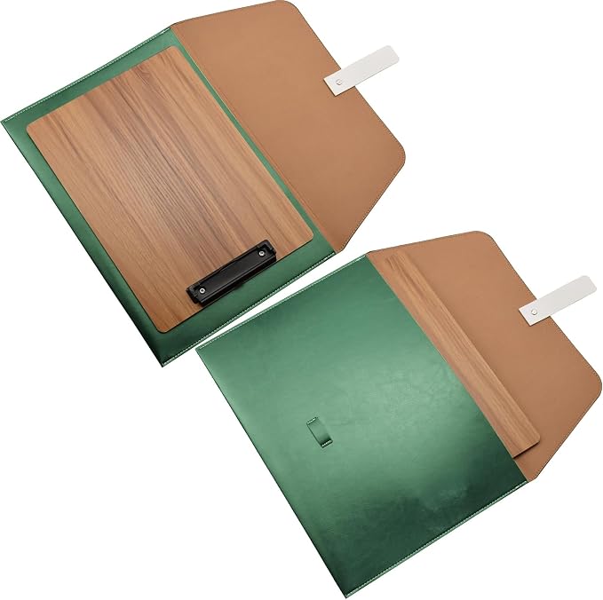 PU Leather A4 File Folder Large Document Holder Waterproof Envelope Folder Case - Image 6