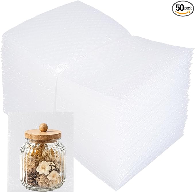 50Pcs Bubble Pouche Wrap, 8”x12” Bubble Bags by XHAMXE