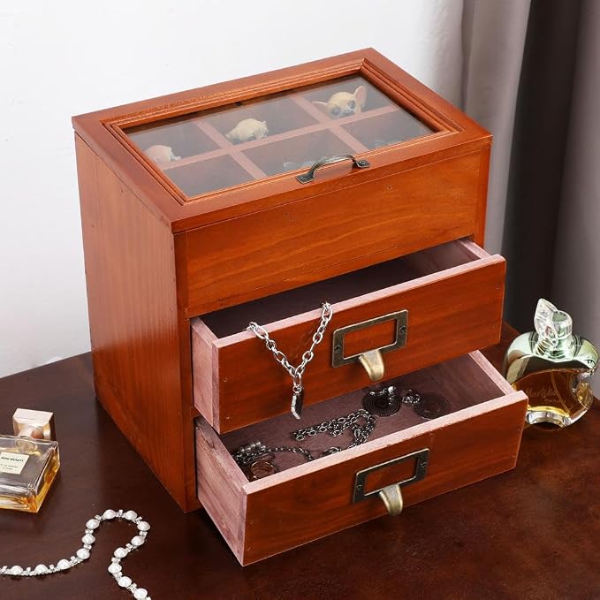 Wooden Storage Box Desk Organizer - Image 4