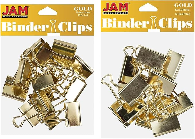 JAM PAPER Colorful Binder Clips Assortment by JAMPaper