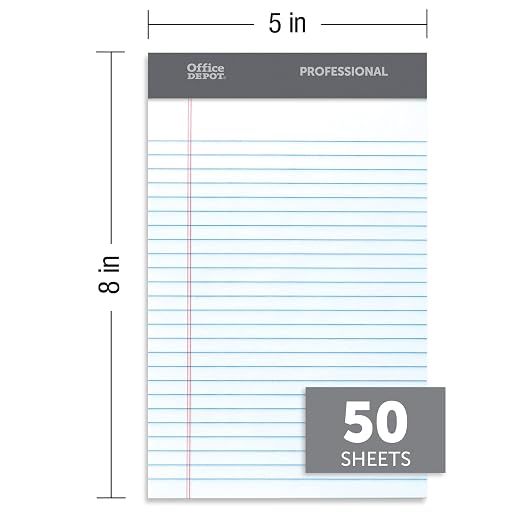 Office Depot® Brand Professional Perforated Pads, Narrow Ruled, 50 Sheets Per - Image 4