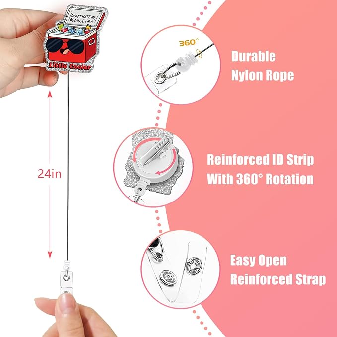 Aoryalps Retractable Badge Reel Holder Retractable - Image 5