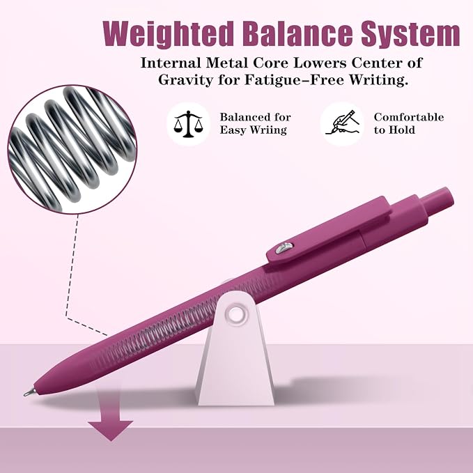 Vitoler Black Ink Gel Pens, For Teachers, For Nurses, Quick dry, Liquid Ink - Image 3