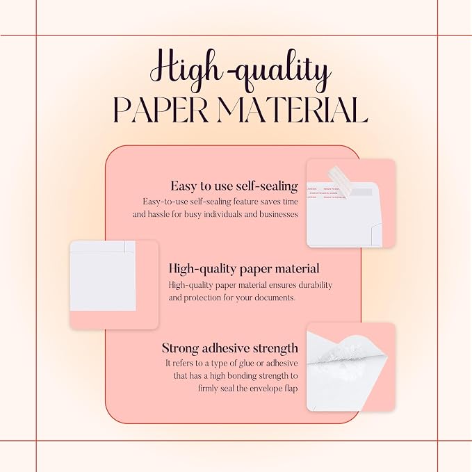 ACSTEP 3000Pack A4 Envelopes 4-1/4 X6-1/4 Inch Self seal White 4 X 6 Envelopes - Image 6