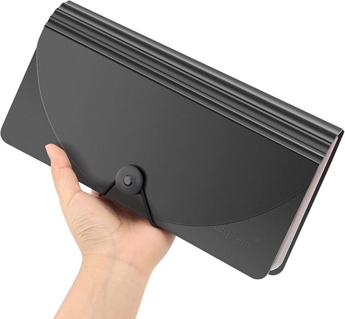 Uquelic Stand Receipt Organizer Folder - Image 3