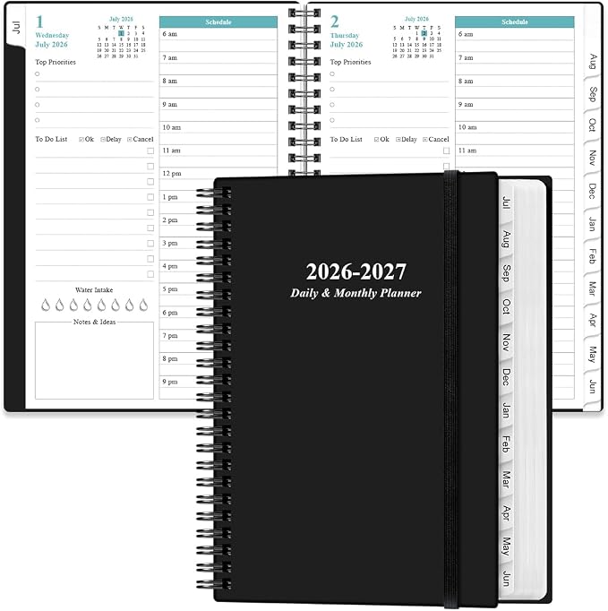 2026-2027 Daily & Monthly Planner by Heveboik