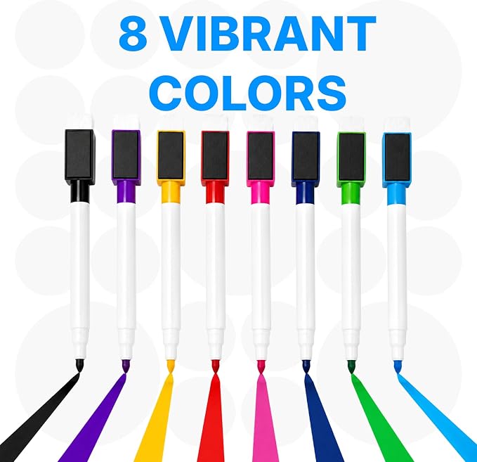 OWLKELA 60 Pcs Magnetic Dry Erase Markers - Image 4