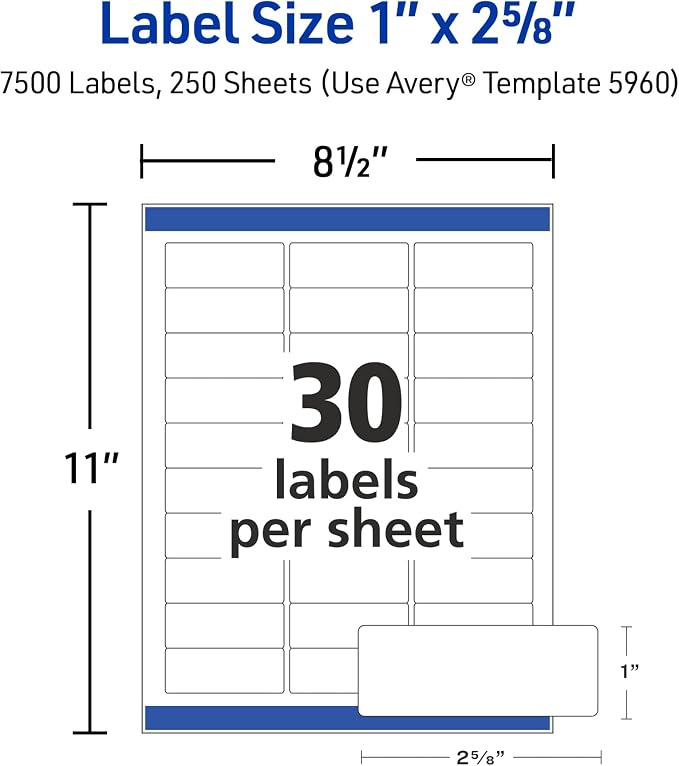 Avery Easy Peel Printable Address Labels - Image 5