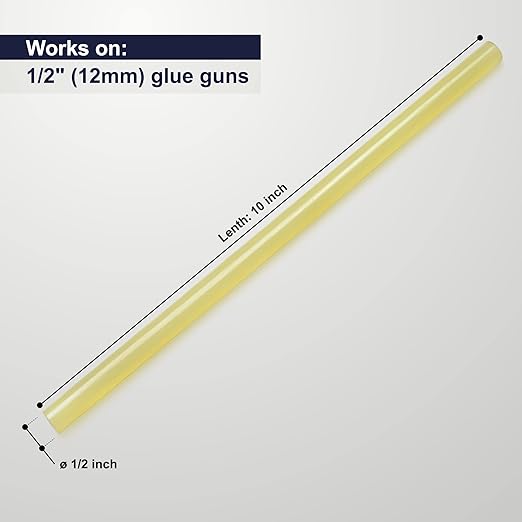 ASA Full Size Hot Glue Sticks for Glue Gun - 7/16" x 10" | High-Strength Hot Gun Sticks Adhesive for Corrugated Materials | Industrial Grade for Packaging & Woodworking | Pack of 472-DeskLoop Office