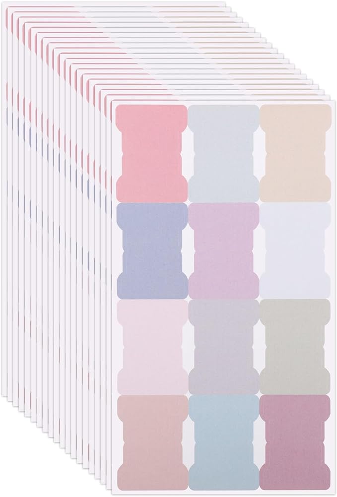 20 Sheets/240 Pieces Sticky Index Tabs, Double Sided Book Page Markers Tabs by XIHIRCD