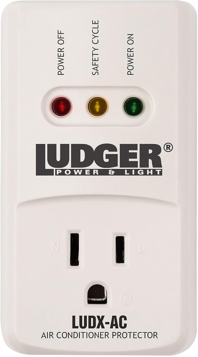 Ludger Power Surge Protector (LUDX-AC), ETL Certified, Reliable Protection, 4-Minute Safety Cycle, 3 Modes LED Indicator, 2/3 Prong Outlets, Fire-Resistant-DeskLoop Office