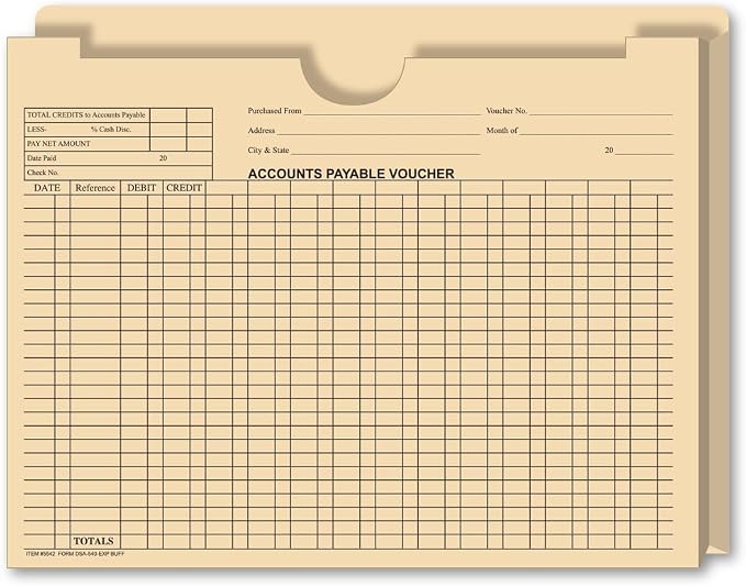 1" Expandable Accounts Payable A/P Voucher Envelopes 11.75 x 9.5, Pack 50 | - Image 5