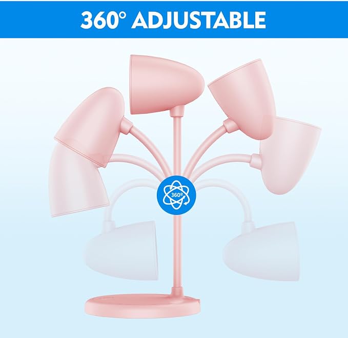 LED Desk Lamp for Home Office, 3 Light Colors, Table Lamp, Dimmable Reading - Image 6