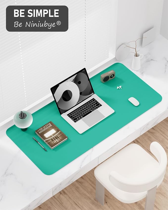 Desk Pad, 35.5" x 17" PU Leather Non-Slip Desk Mat Large Mouse Pad - Image 7