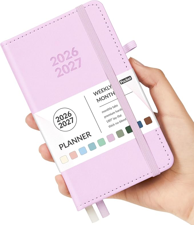 Forvencer Pocket Planner 2026-2027, Weekly Monthly Planners by Forvencer