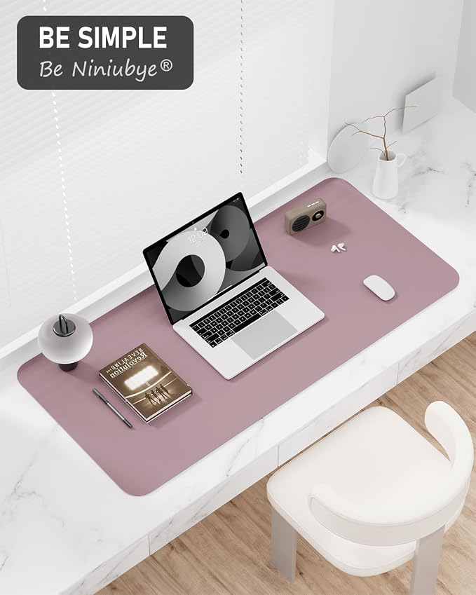 Desk Pad, 35.5" x 17" PU Leather Non-Slip Desk Mat Large Mouse Pad - Image 7