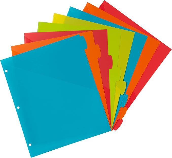 Avery Durable Plastic 8 Tab Write & Erase Dividers - Image 8