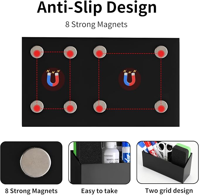 Lingshare Acrylic Magnetic Dry Erase Marker Holder - Image 5