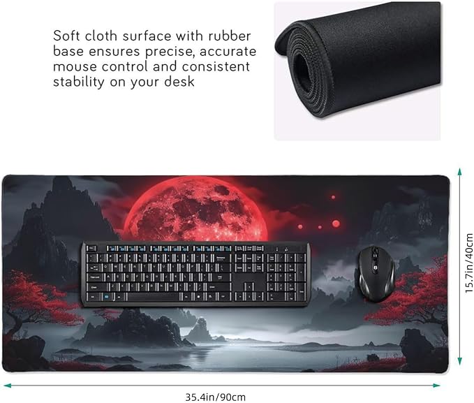 35.4 x 15.7 in, Waterproof XXL Large Mouse Pad - Image 2