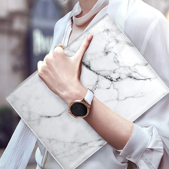 Marble Portfolio Case, WAVEYU Padfolio Cover Folder - Image 4