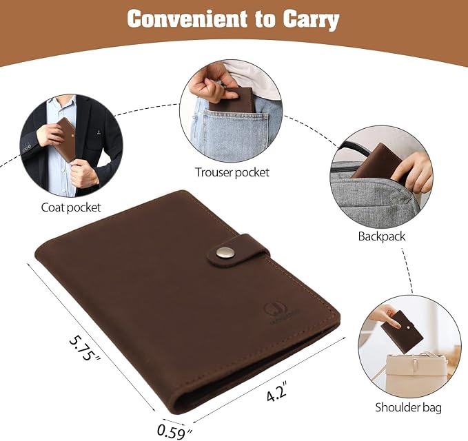 Jack&Chris Genuine Leather Passport Holder - Image 6