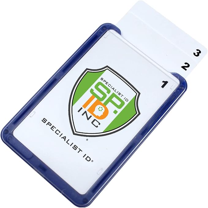 Specialist ID Vertical Top Load Three Card Badge Holder - Image 4