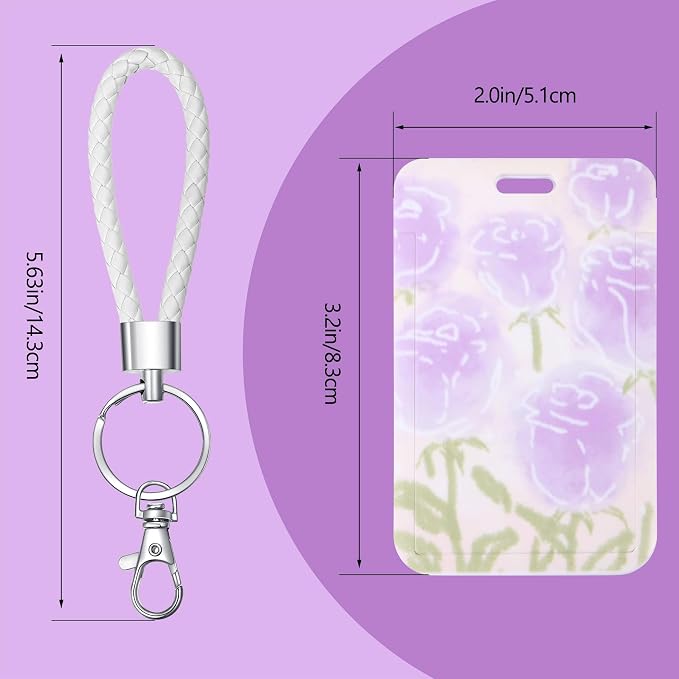 ID Card Badge Holder Key Chain - Image 2