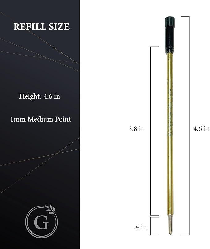 Garland Universal #1 Cross Compatible Ballpoint Pen Refill, USA Made, Archival - Image 2