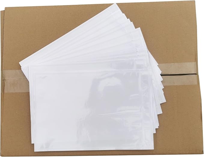 1000 PCS 6"x 9" Clear Self-Adhesive Packing List Envelopes Plastic by FEILONGPACKAGING