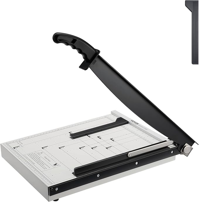 VEVOR Paper Cutter, Guillotine Trimmer, 16 Sheets Capacity, Heavy Duty by VEVOR