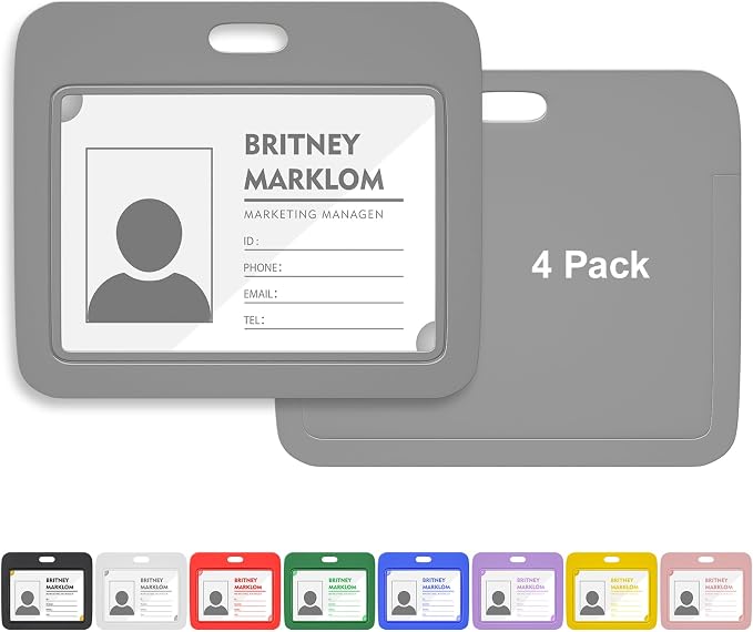Horizontal Sliding ID Badge Holder by GoorDik