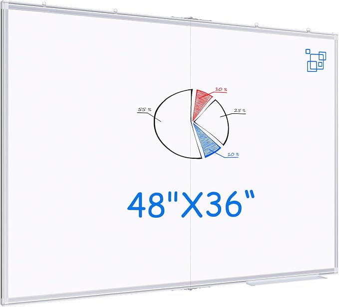 Magnetic White Board Dry Erase Board by Maxtek
