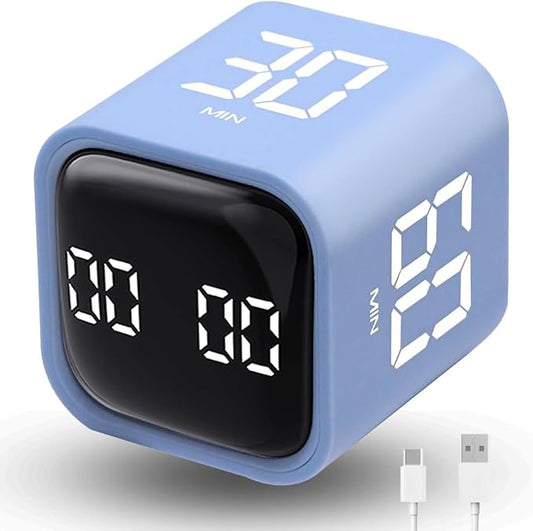 Productivity Timer Flip Gravity Sensor Cube Timer Countdown & Countup, Mute & by LUCKYTIME