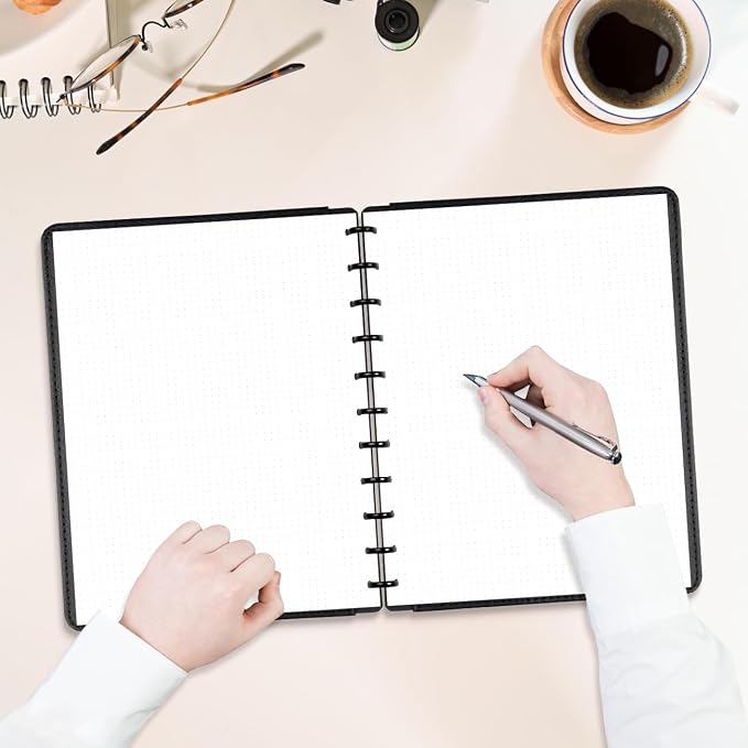 A4 TUL Discbound Dotted Refill Paper, 11-Disc Dot Grid Filler Paper, 100Sheets - Image 6