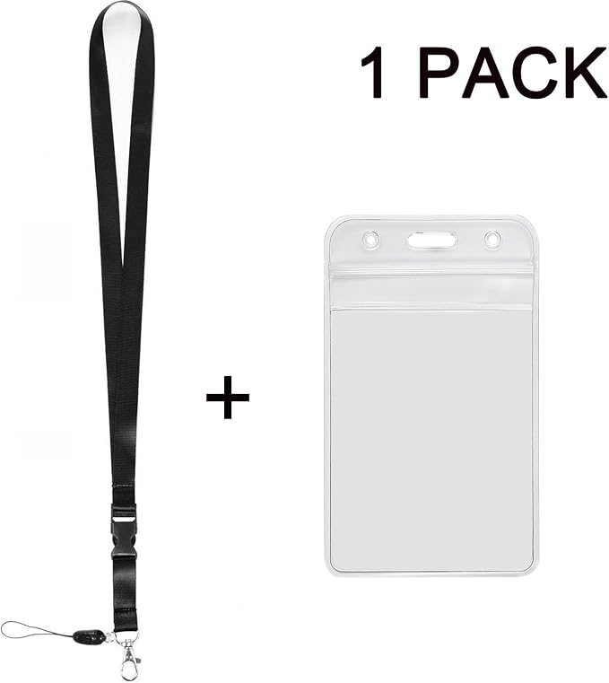 YOUOWO 1Pack Vertical ID Badge Holder - Image 4
